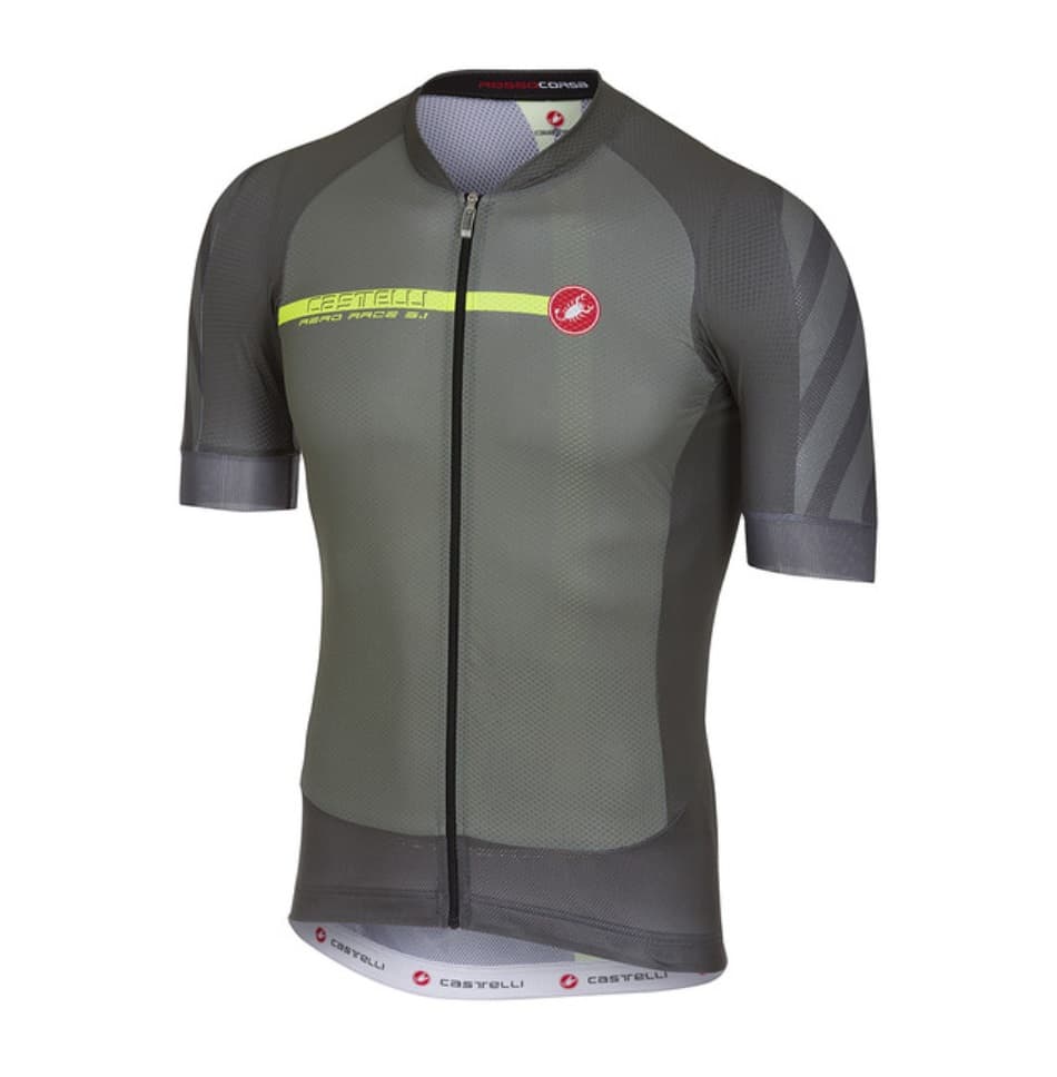 Джерси мужская Castelli AERO RACE 5.1, цв.089 forest gray (р. L)
