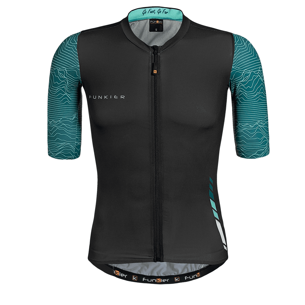 Джерси мужская Funkier MELLO Elite Jersey, Green & Black