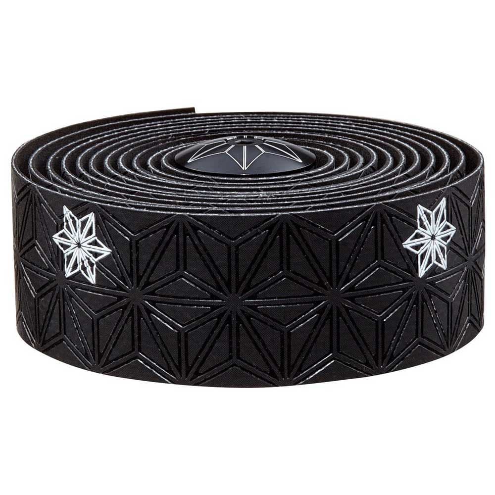 Обмотка руля Supacaz SUPER STICKY KUSH CLASSIC, White Print / Ano Black