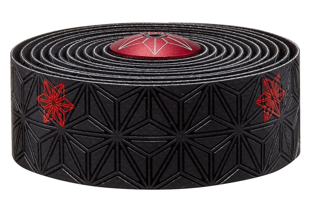 Обмотка руля Supacaz SUPER STICKY KUSH CLASSIC, Red Print / Ano Red