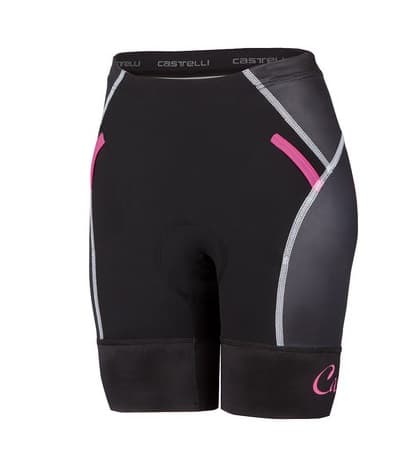 Шорты для триатлона женские Castelli FREE W TRI SHORT, цв.010 Black/pink fluo (р. XS)
