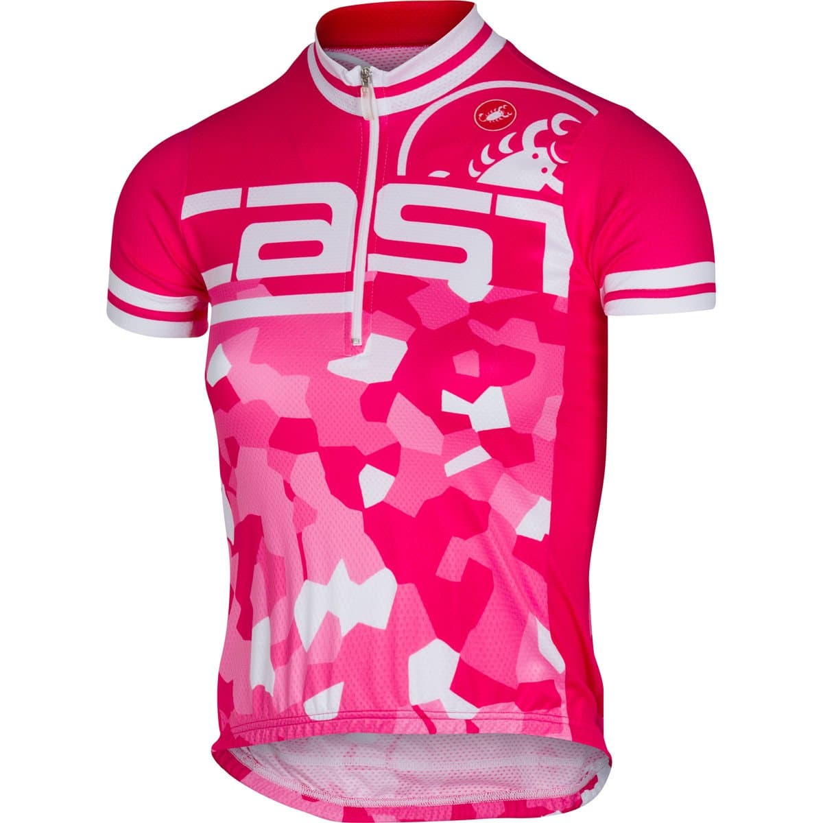 Джерси детская Castelli ATTACCO KID JERSEY, цв.011 raspberry (р. 12A)