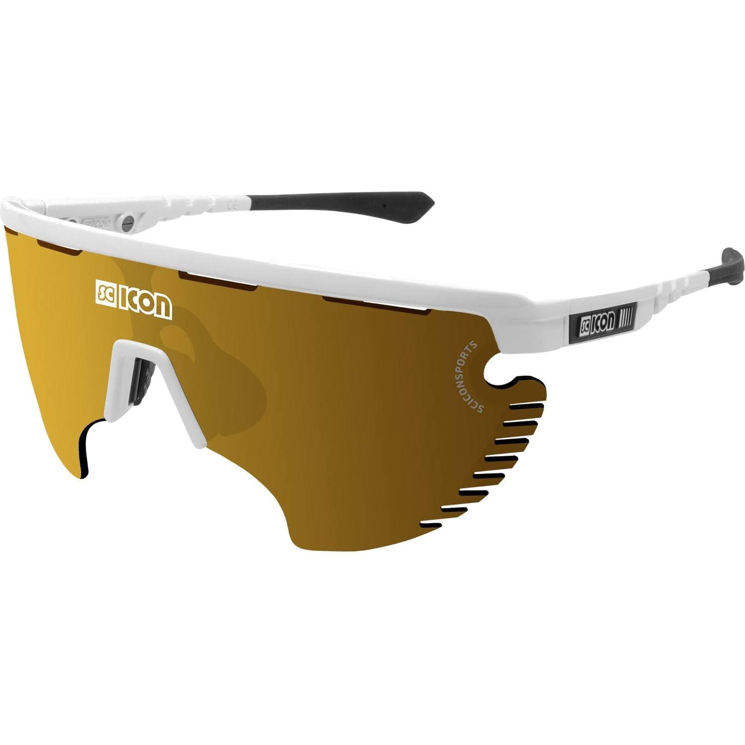 Очки Scicon AEROWING LAMON, White Gloss / Multimirror Bronze + Rain Clear