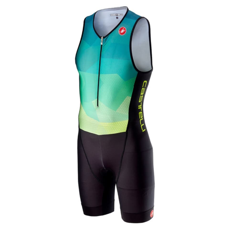 Комбинезон мужской для триатлона Castelli CORE TRI, цв.933 blue/yellow fluo (р. L)