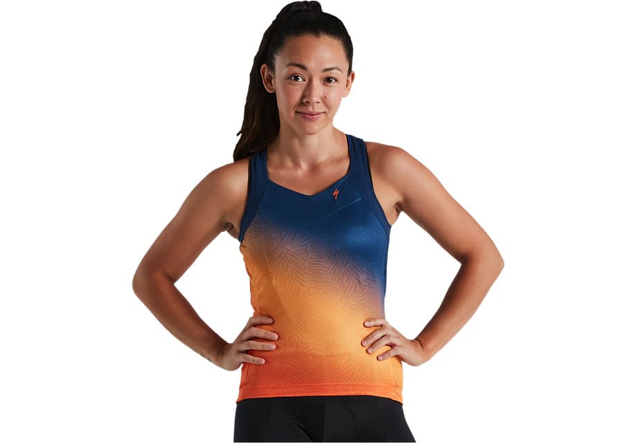 Джерси женская Specialized SL TANK, Orange Sunset / Dark Blue (р. S)