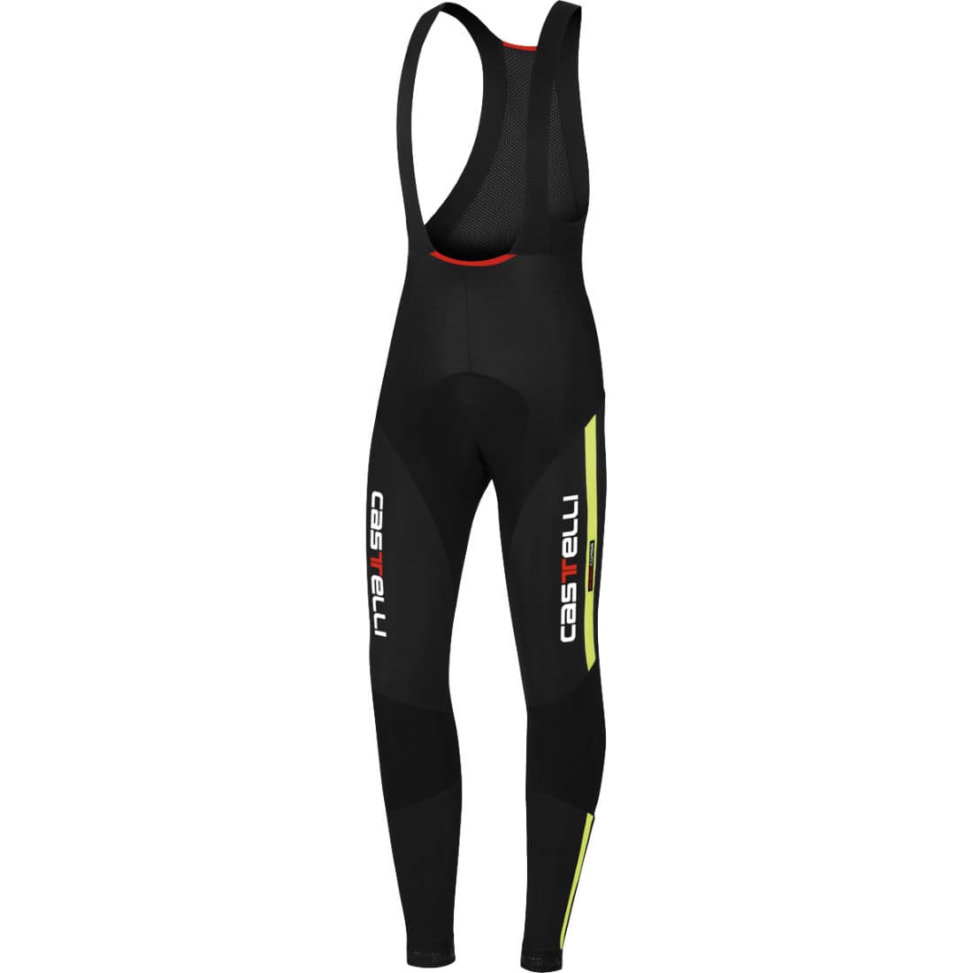 Велоштаны мужские Castelli Sorpasso, цв.321 Black/Yellow fluo (р. 3XL)