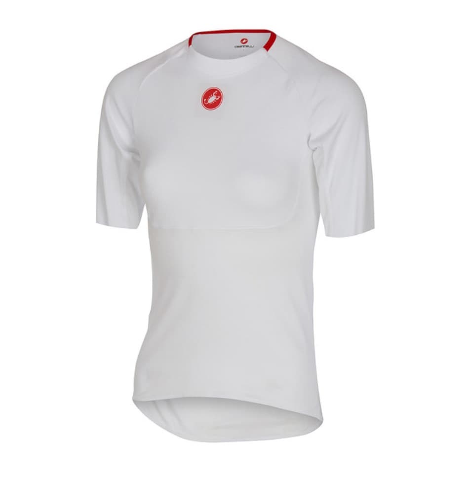 Женская майка нижняя "потник" с коротким рукавом Castelli PROSECCO W, цв.1 white (р. S)