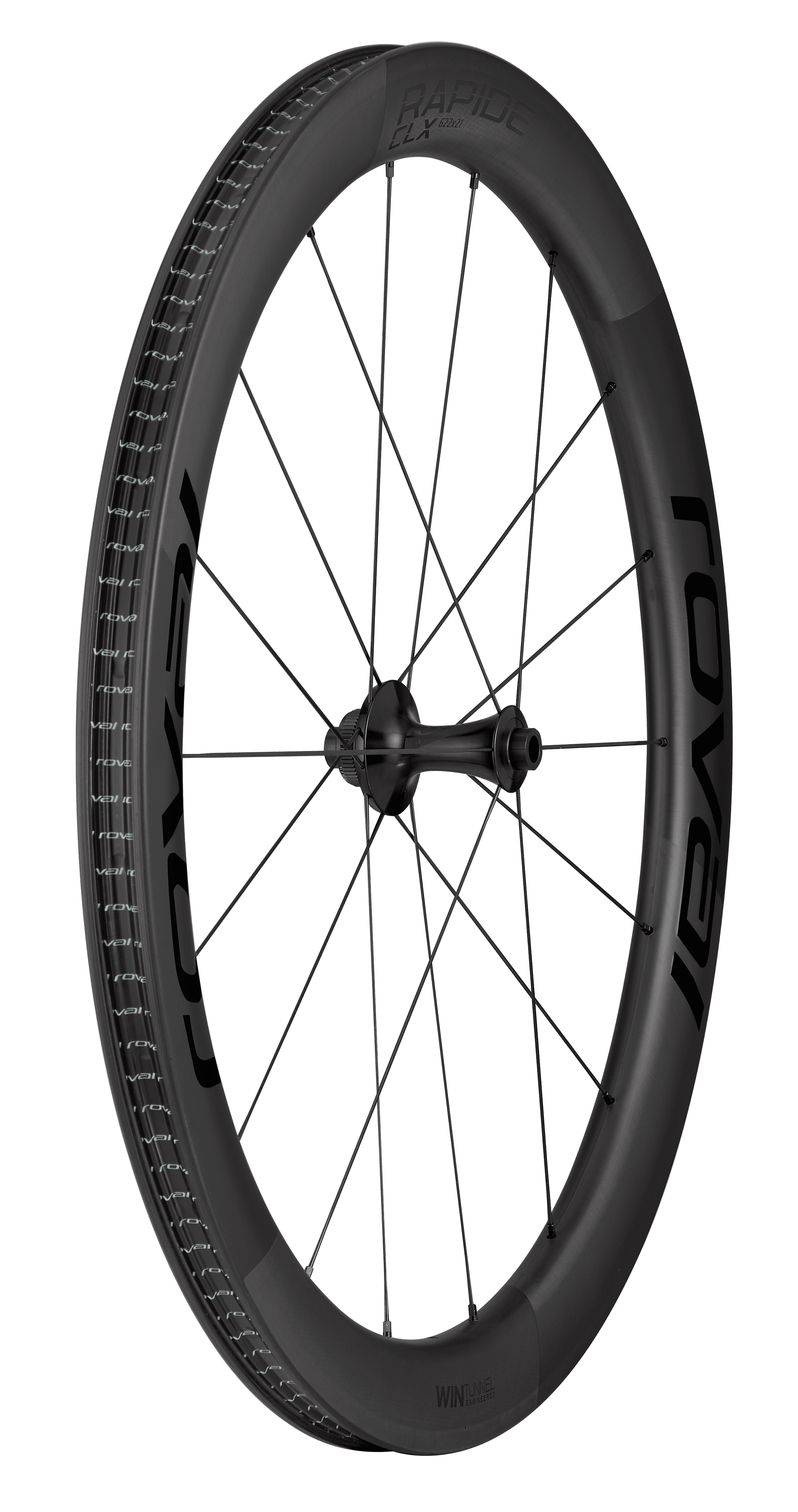 Колесо переднее Roval RAPIDE CLX FRONT, Satin Carbon / Gloss Black