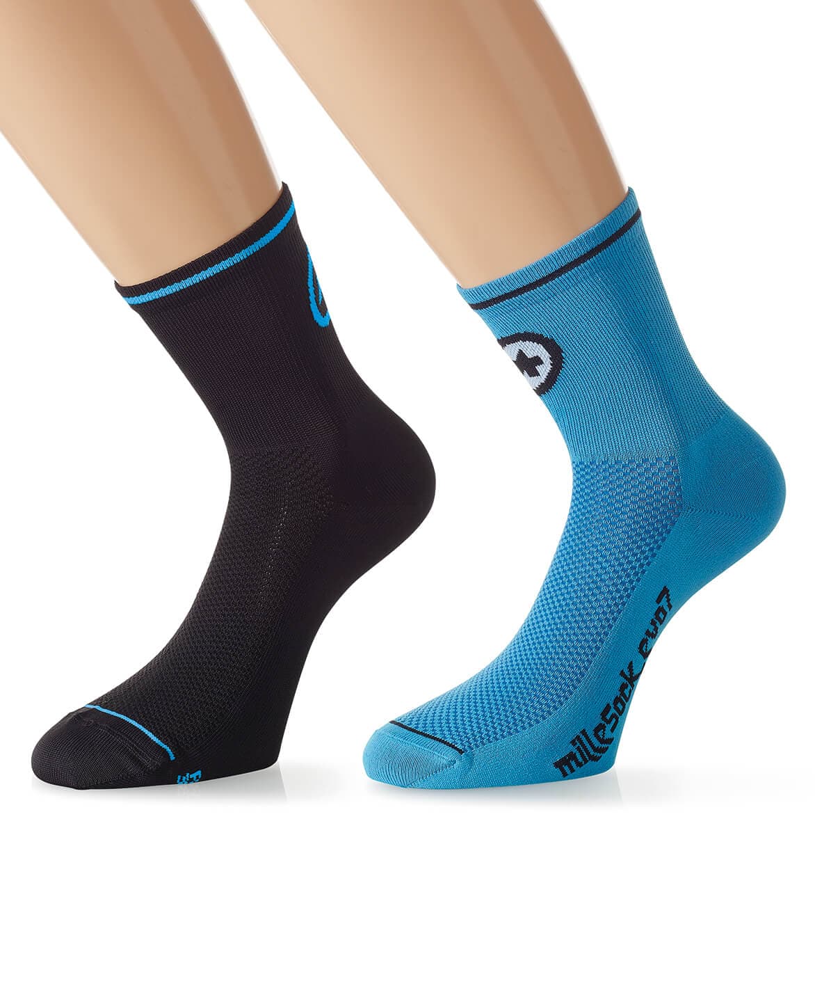 Носки ASSOS MILLE Evo7, - 2 пары, calypso Blue / Black Series (р. 0)
