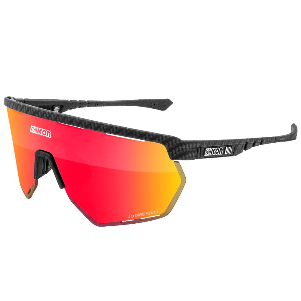 Очки Scicon AEROWING, Carbon Matt / Multimirror Red + Rain Clear