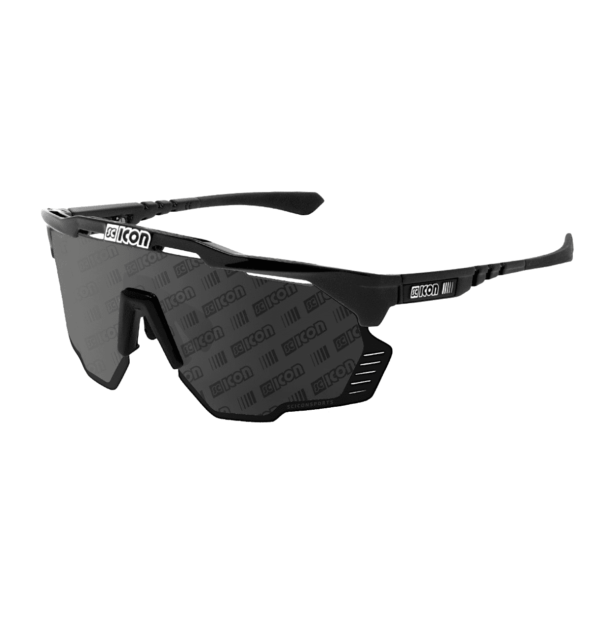 Очки Scicon AEROSHADE KUNKEN, Black Gloss / Monogram Multimirror Silver