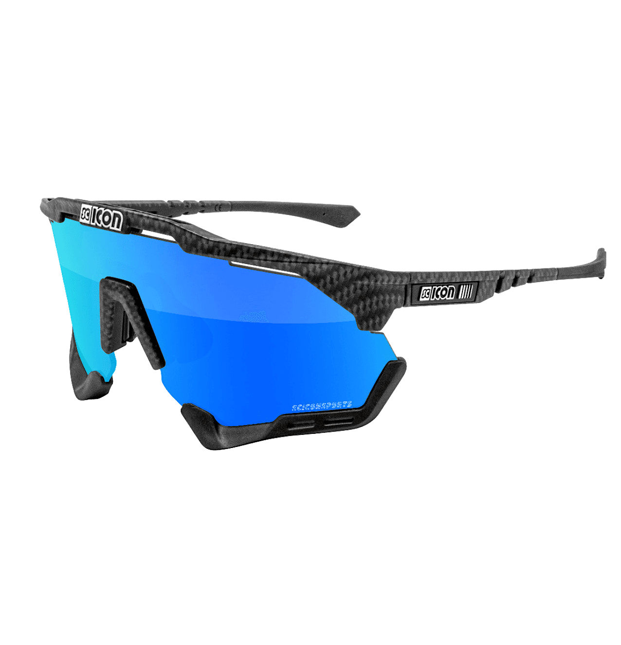 Очки Scicon AEROSHADE XL Carbon Matt / Multimirror Blue + Rain Clear