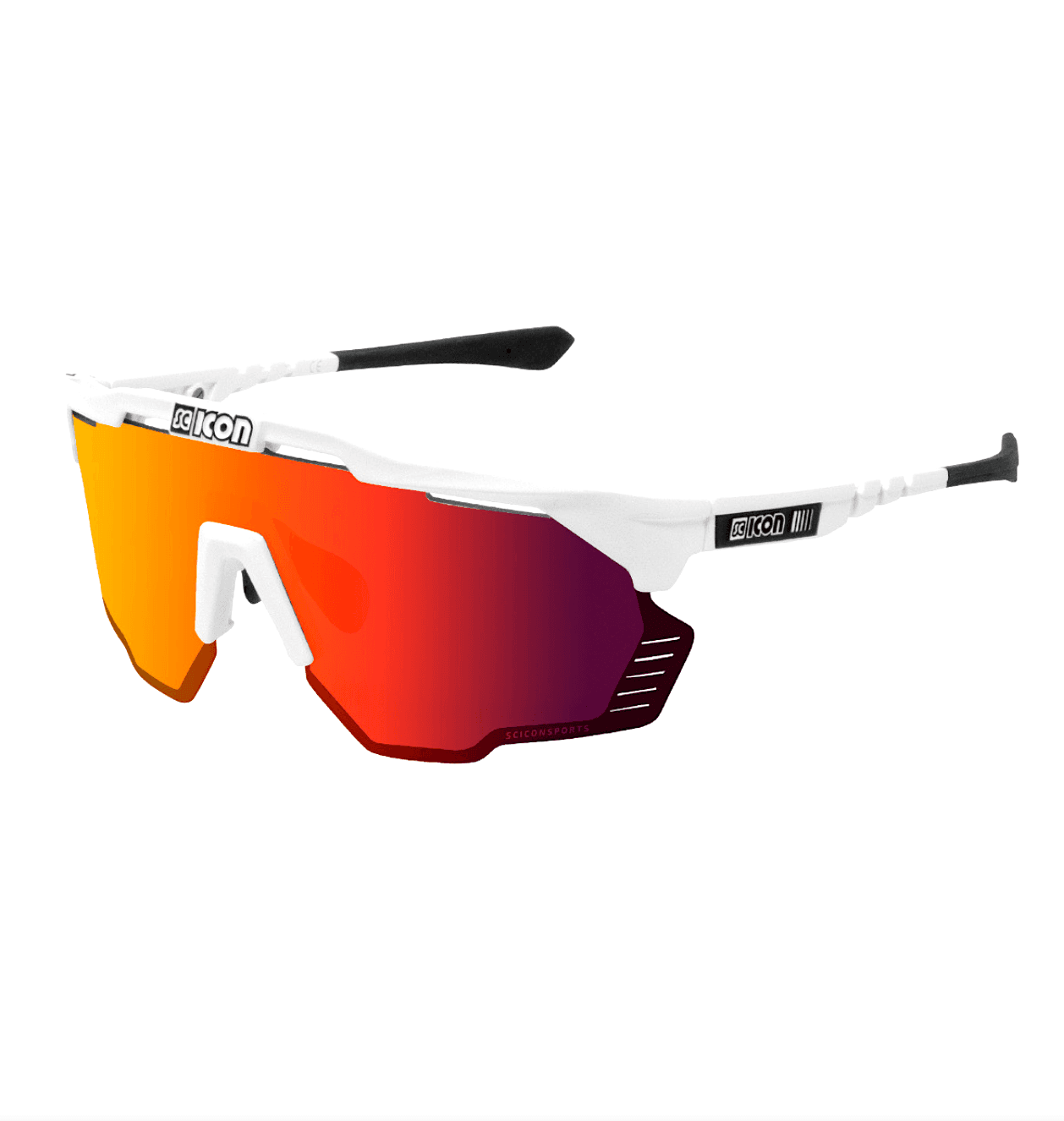Очки Scicon AEROSHADE KUNKEN, White Gloss / Multimirror Red + Rain Clear