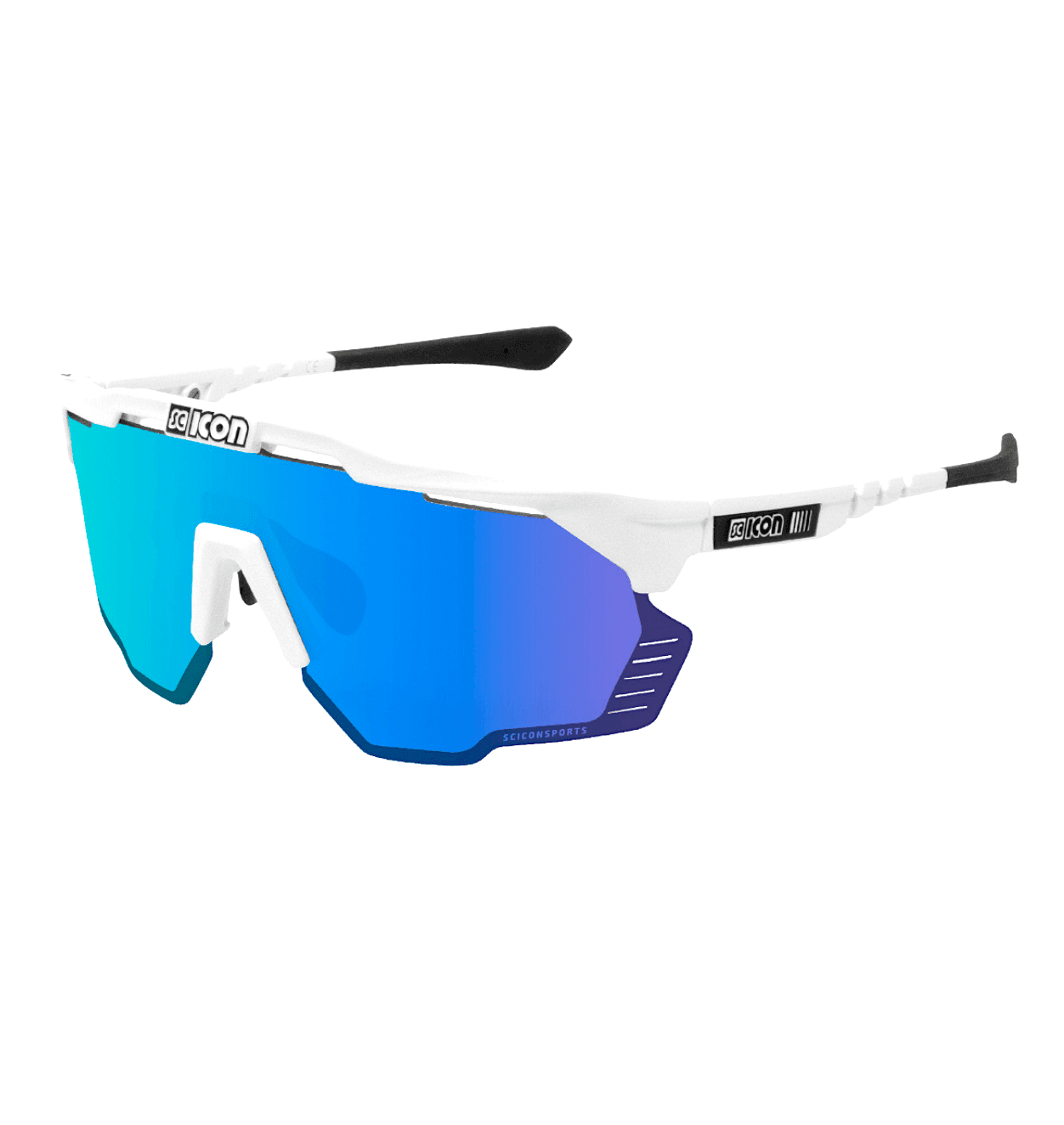 Очки Scicon AEROSHADE KUNKEN, White Gloss / Multimirror Blue + Rain Clear
