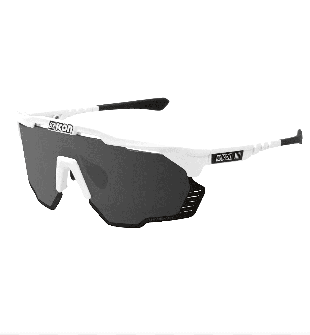 Очки Scicon AEROSHADE KUNKEN, White Gloss / Multimirror Silver + Rain Clear