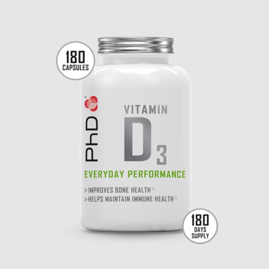 PhD Vitamin D3, 180 капсул