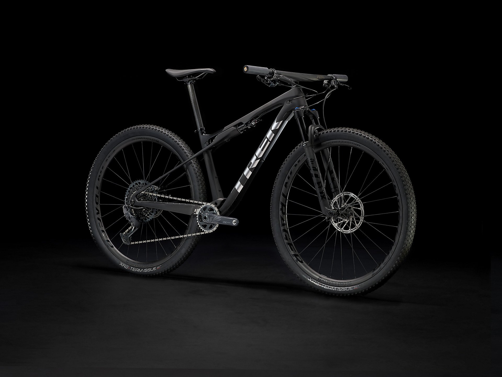 Велосипед горный TREK SUPERCALIBER 9.8 GX, Matte Raw Carbon / Gloss Trek Black