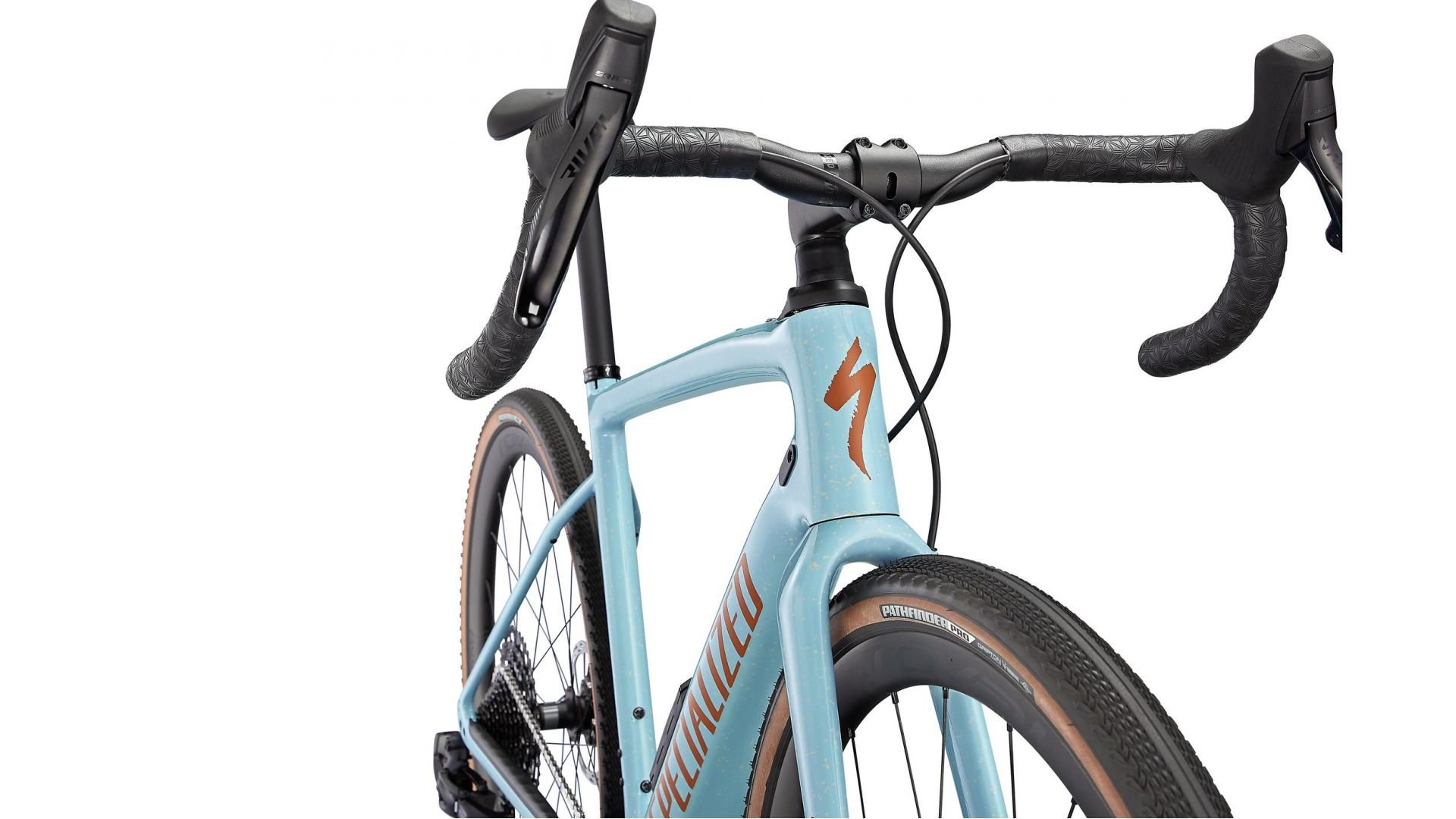 Велосипед гравийный Specialized DIVERGE EXPERT Carbon, Gloss Arctic Blue / Sand Speckle / Terra Cotta (2022)